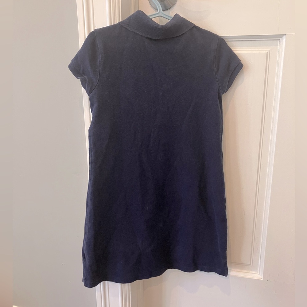 Polo Ralph Lauren Kids S 7Y girls polo dress Navy Blue original big pony logo - Picture 4 of 10